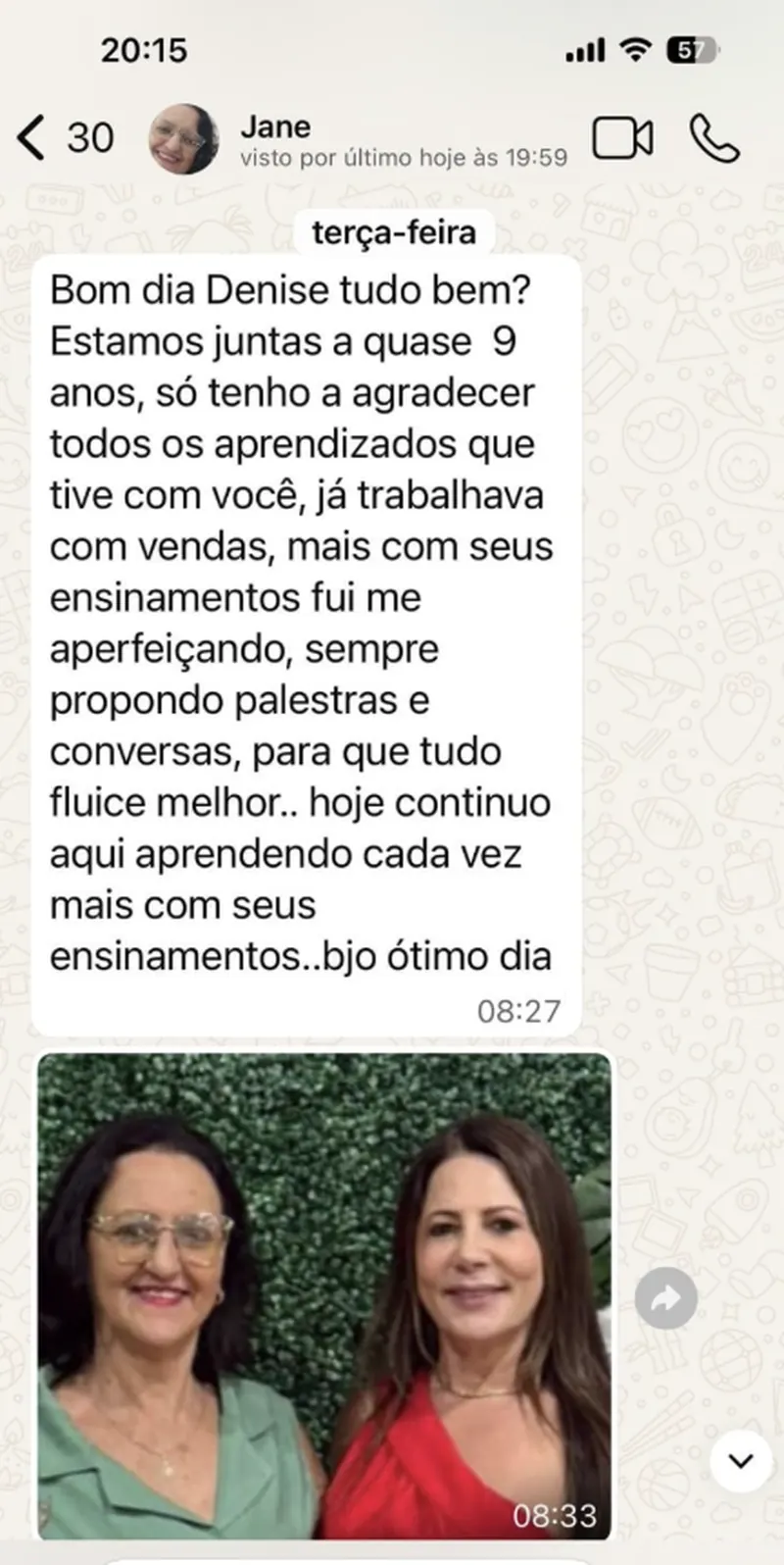 Depoimento de Jane